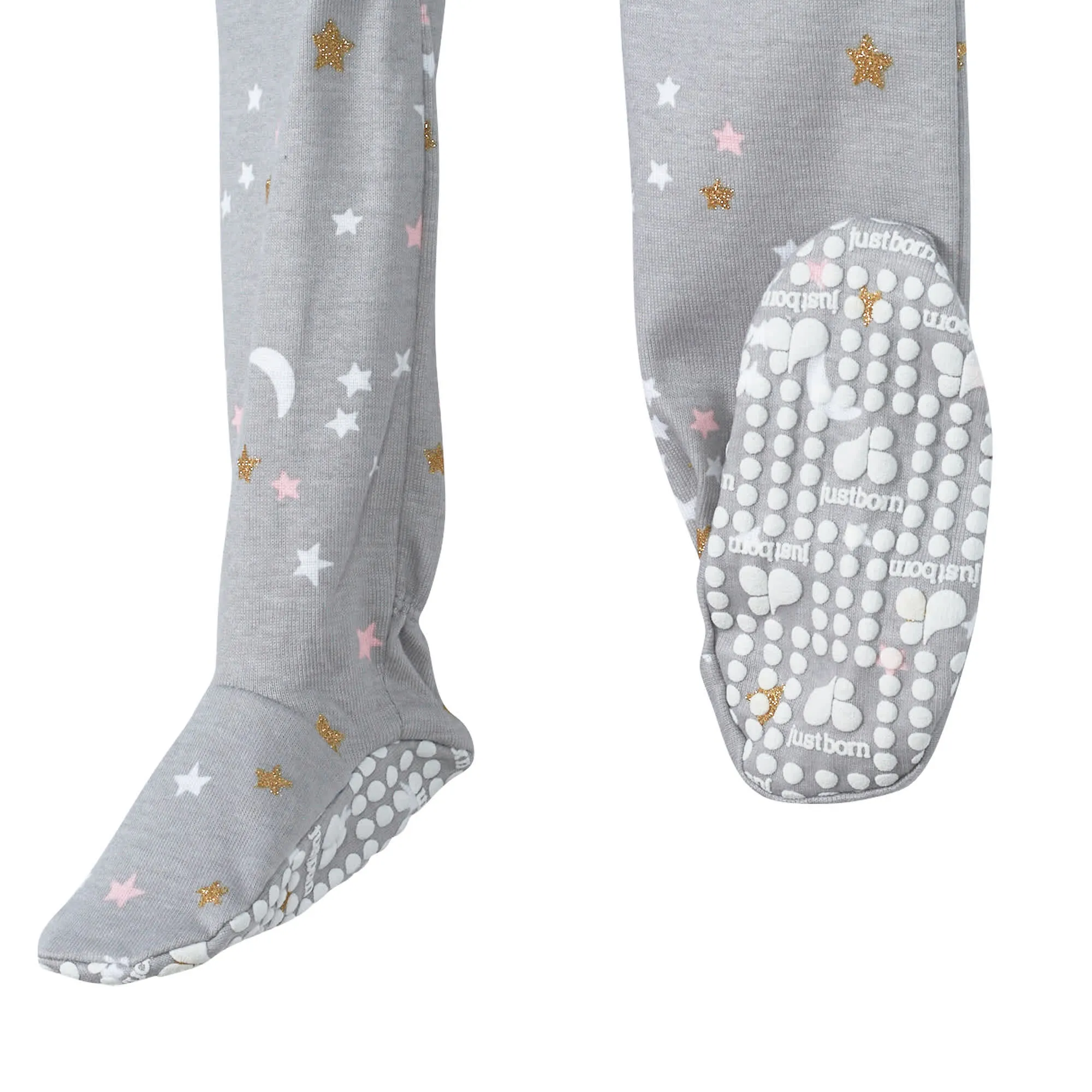 2-Pack Baby Girls' Unicorn & Clouds Organic Sleep 'n Play