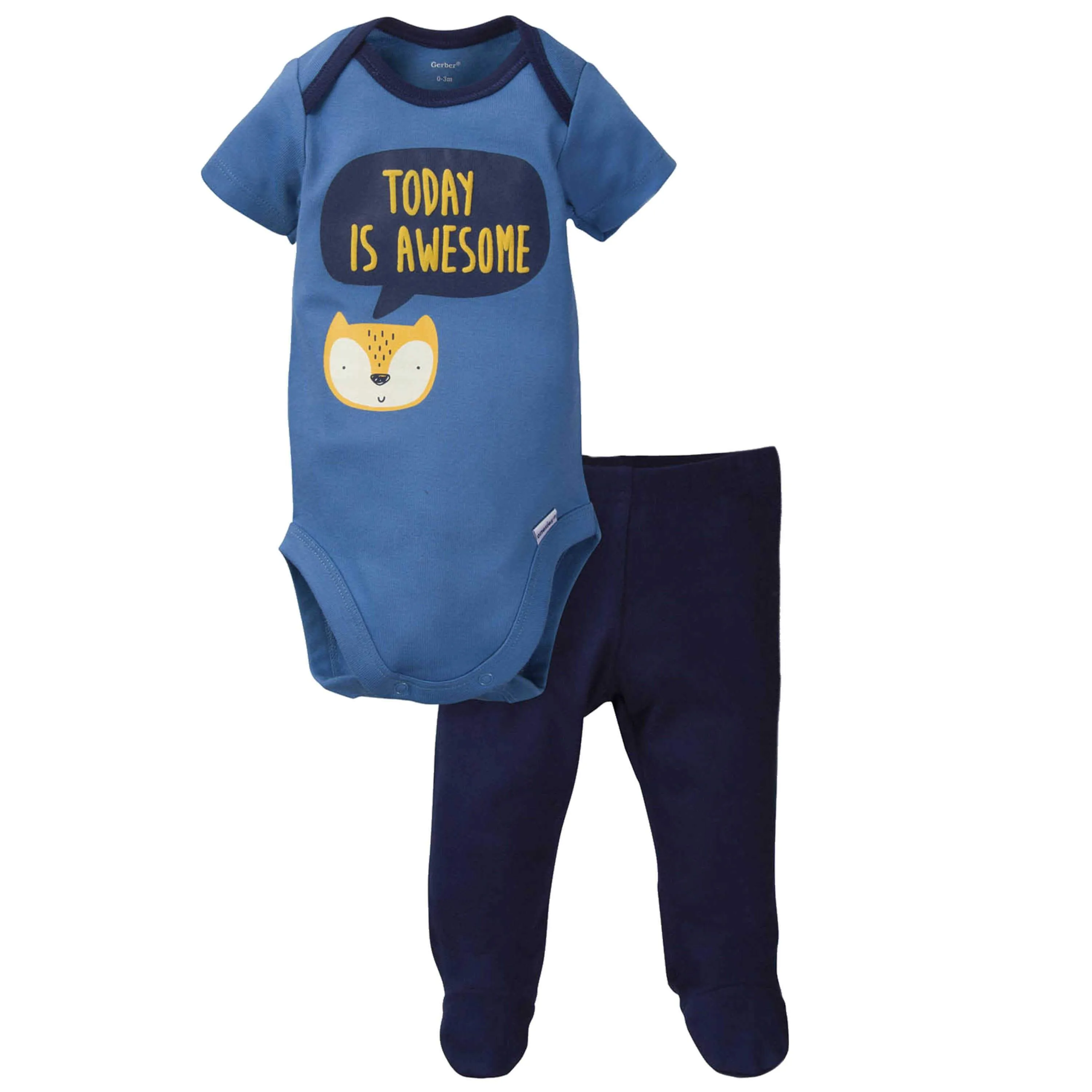 2-Piece Baby Boys Fox Bodysuit and Pant Set