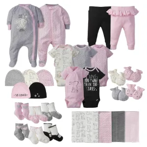 28-piece Baby Girls' Bunny Bundle Set