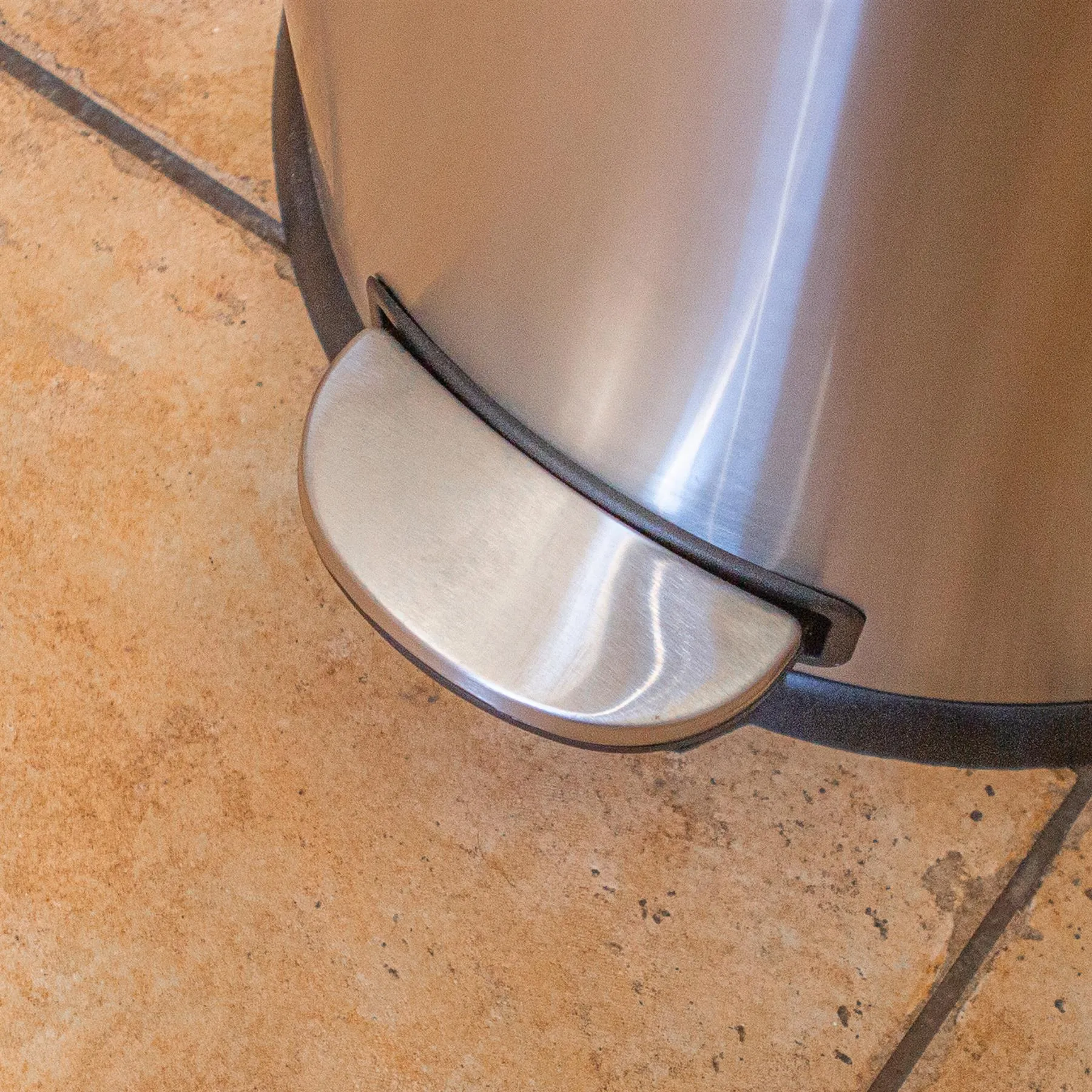 30L Round Stainless Steel Kitchen Pedal Bin - By Harbour Housewares