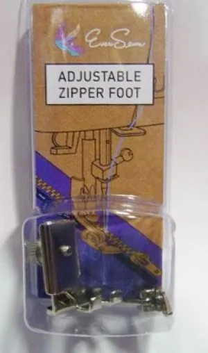 Adjustable Hinged Low Shank Zipper Foot - Eversewn