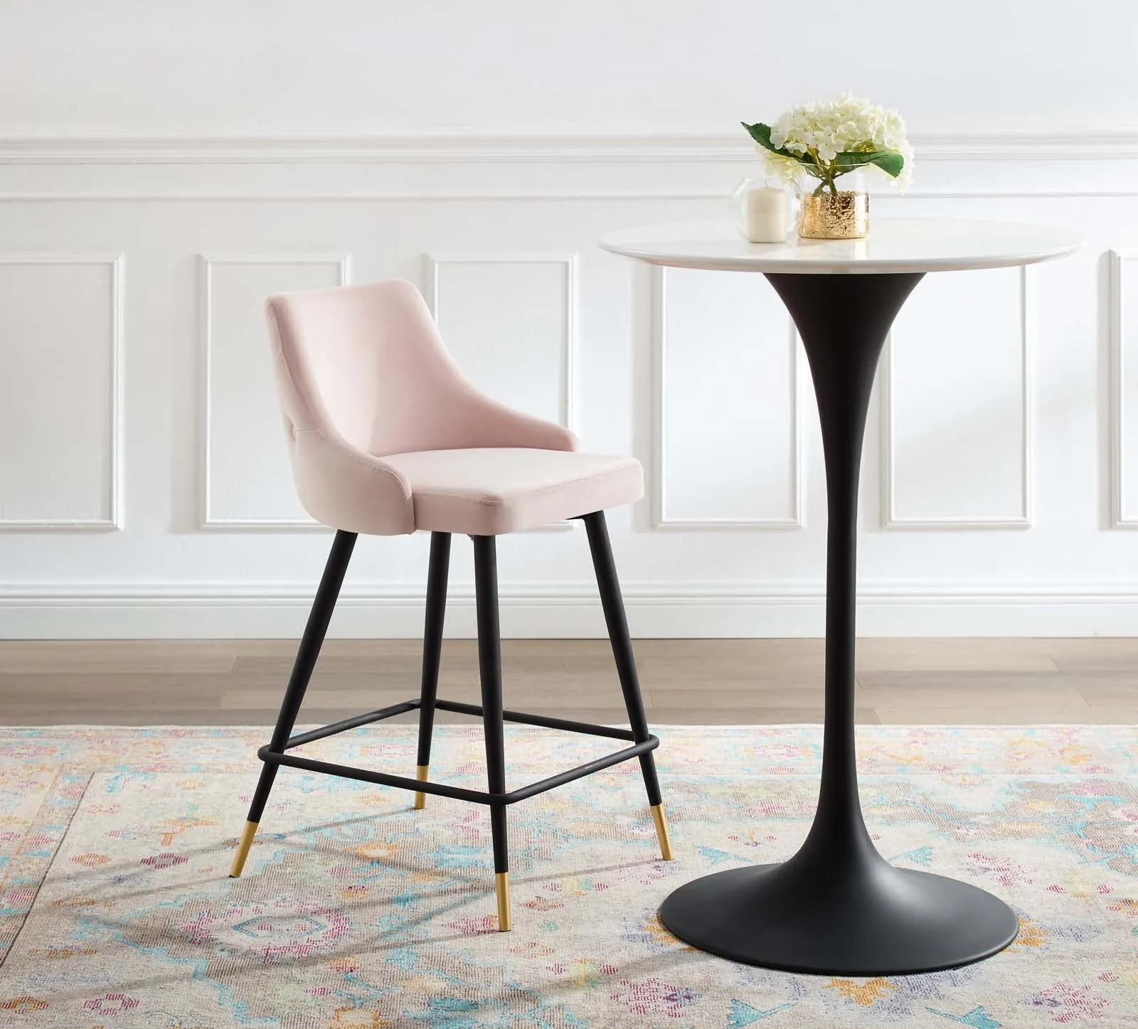 Adorn Performance Velvet Counter Stool by Modway