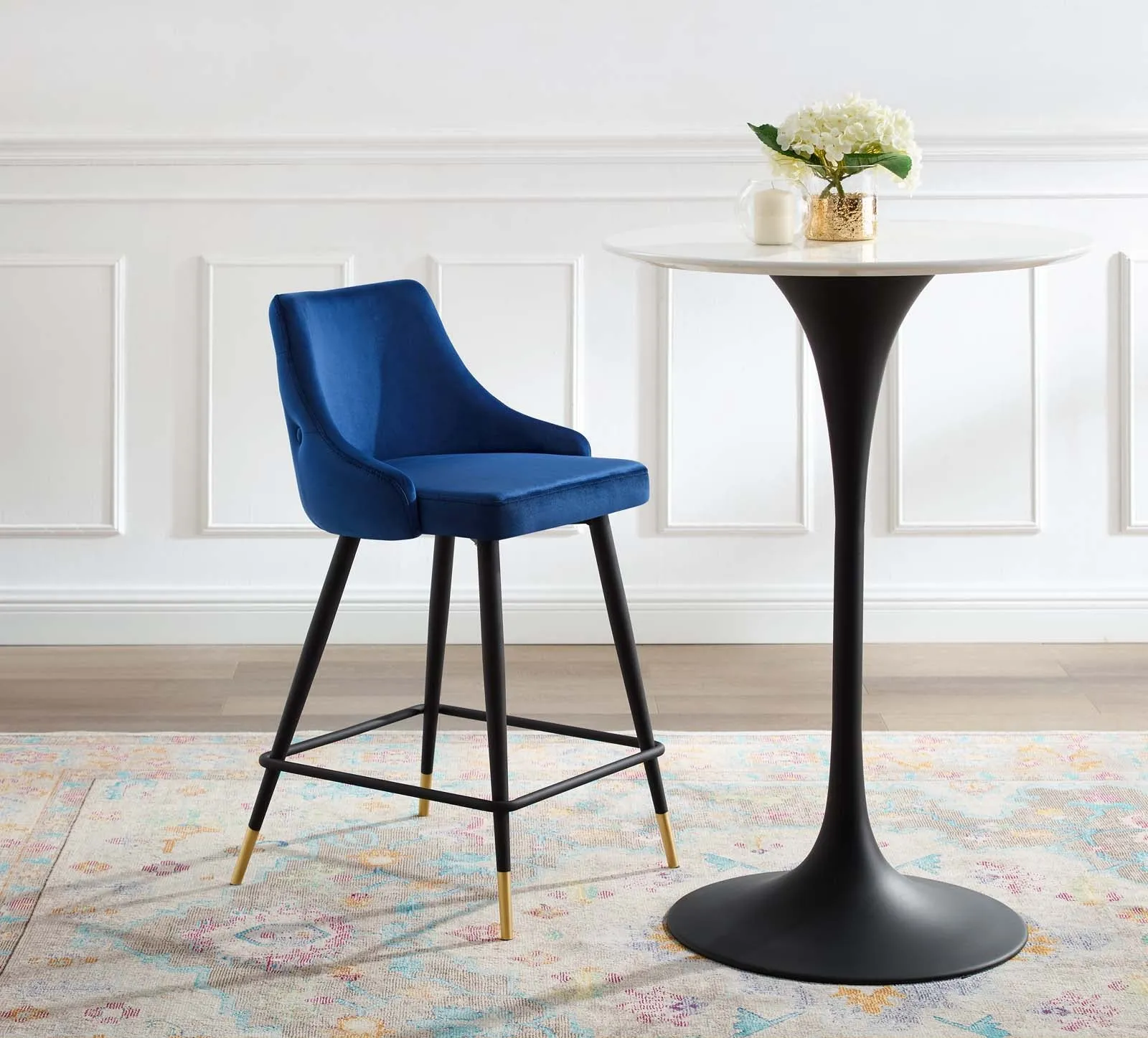 Adorn Performance Velvet Counter Stool by Modway