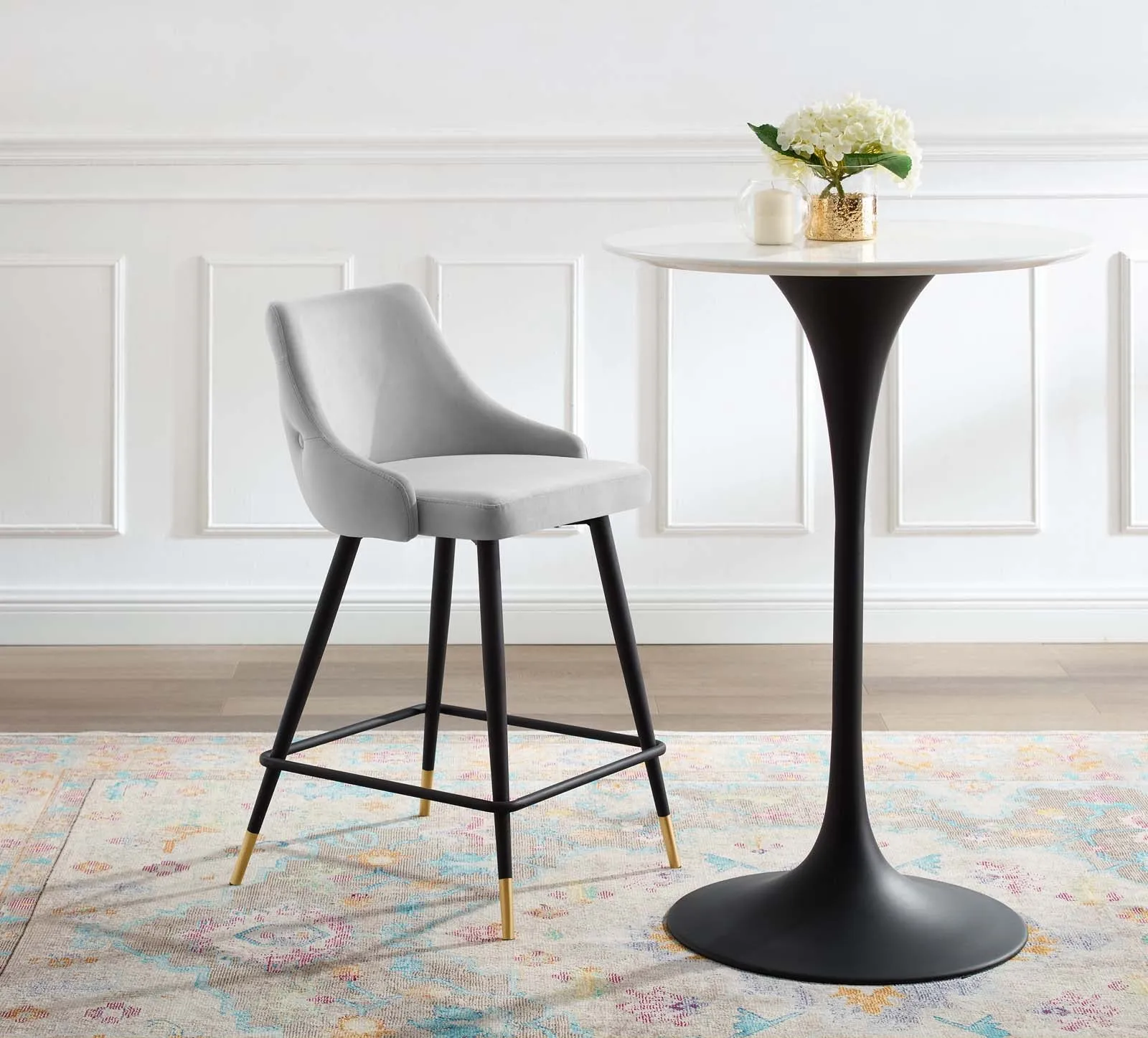 Adorn Performance Velvet Counter Stool by Modway