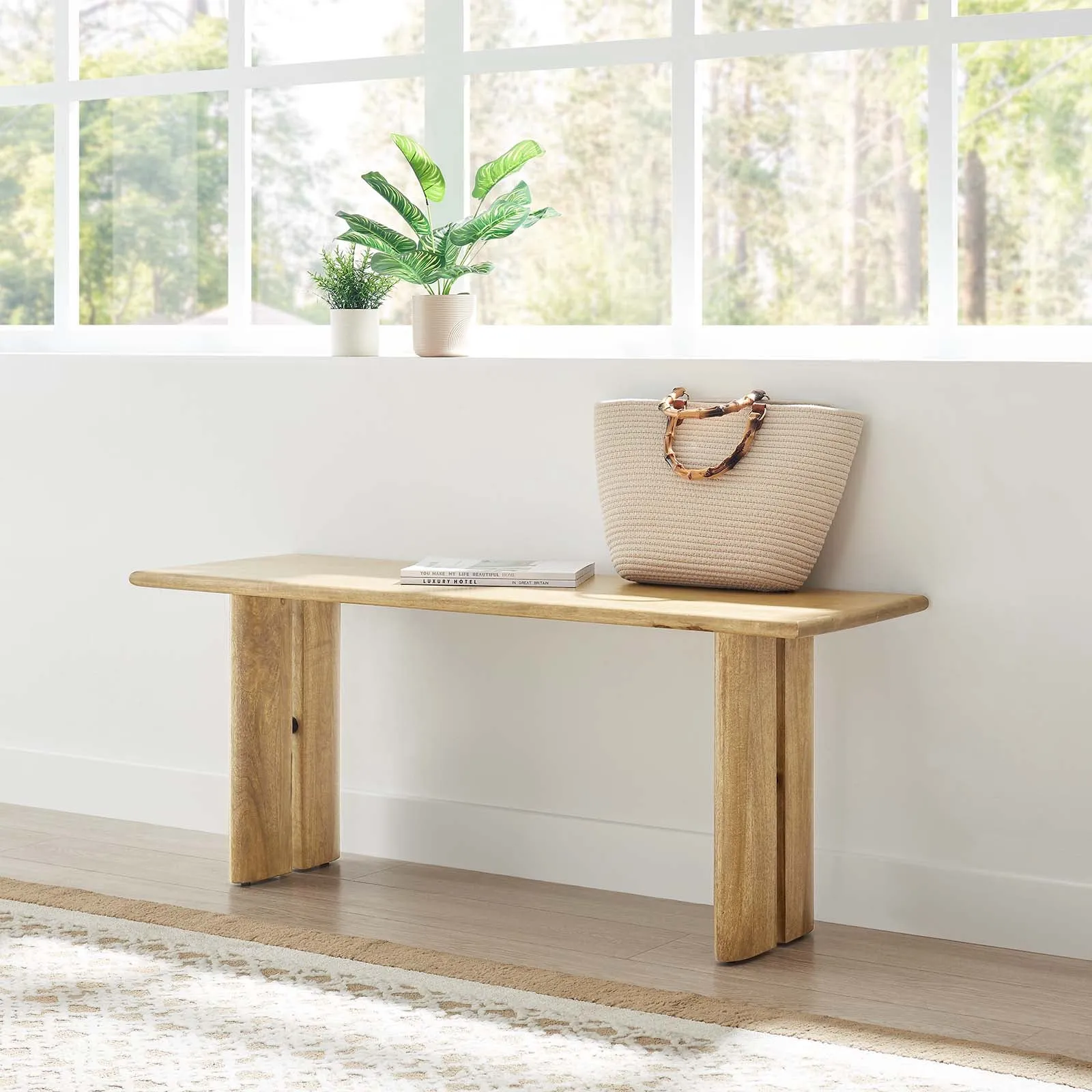 Amistad 46" Wood Bench by Modway