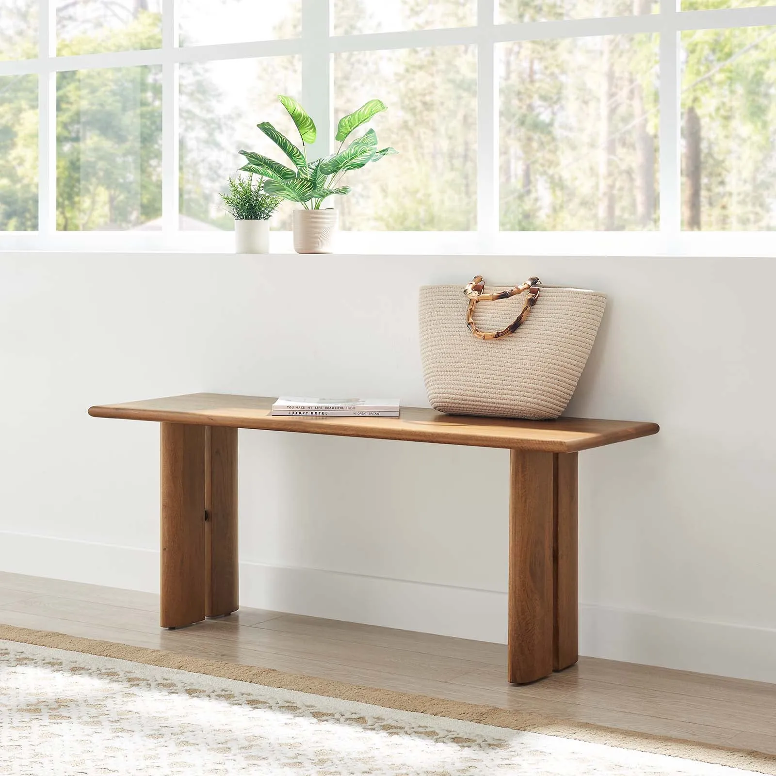 Amistad 46" Wood Bench by Modway