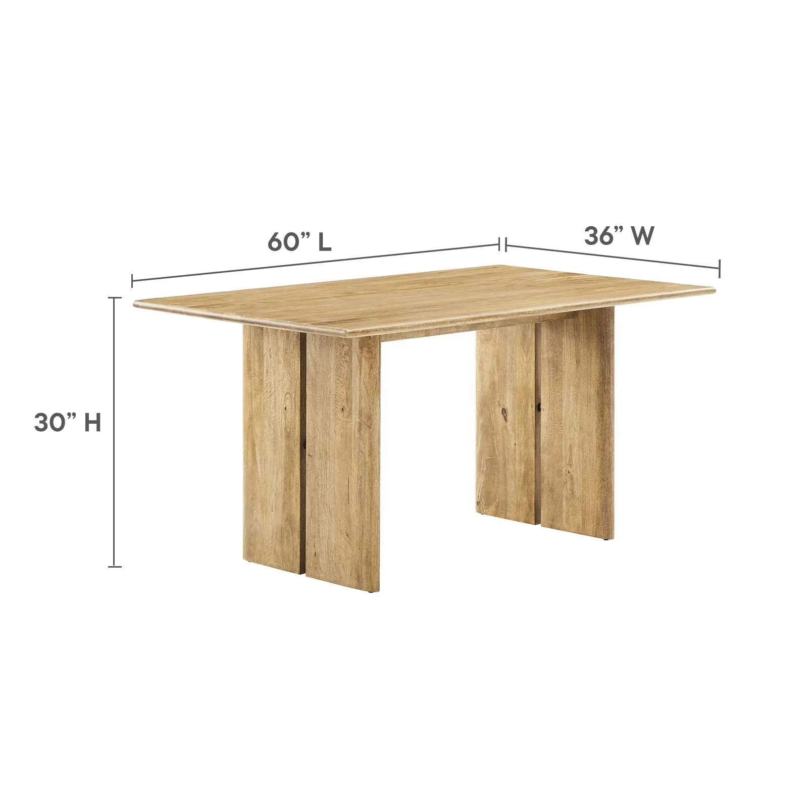 Amistad 60" Wood Dining Table by Modway