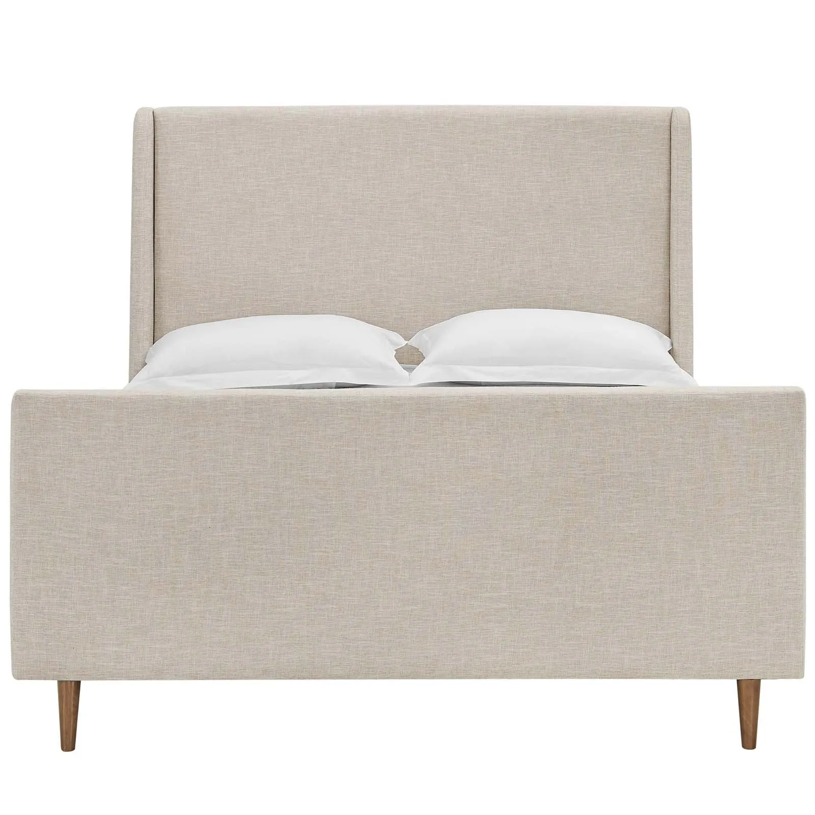 Aubree Upholstered Fabric Sleigh Platform Bed by Modway