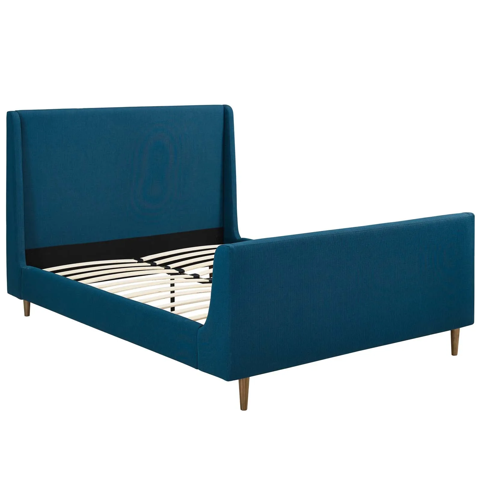 Aubree Upholstered Fabric Sleigh Platform Bed by Modway