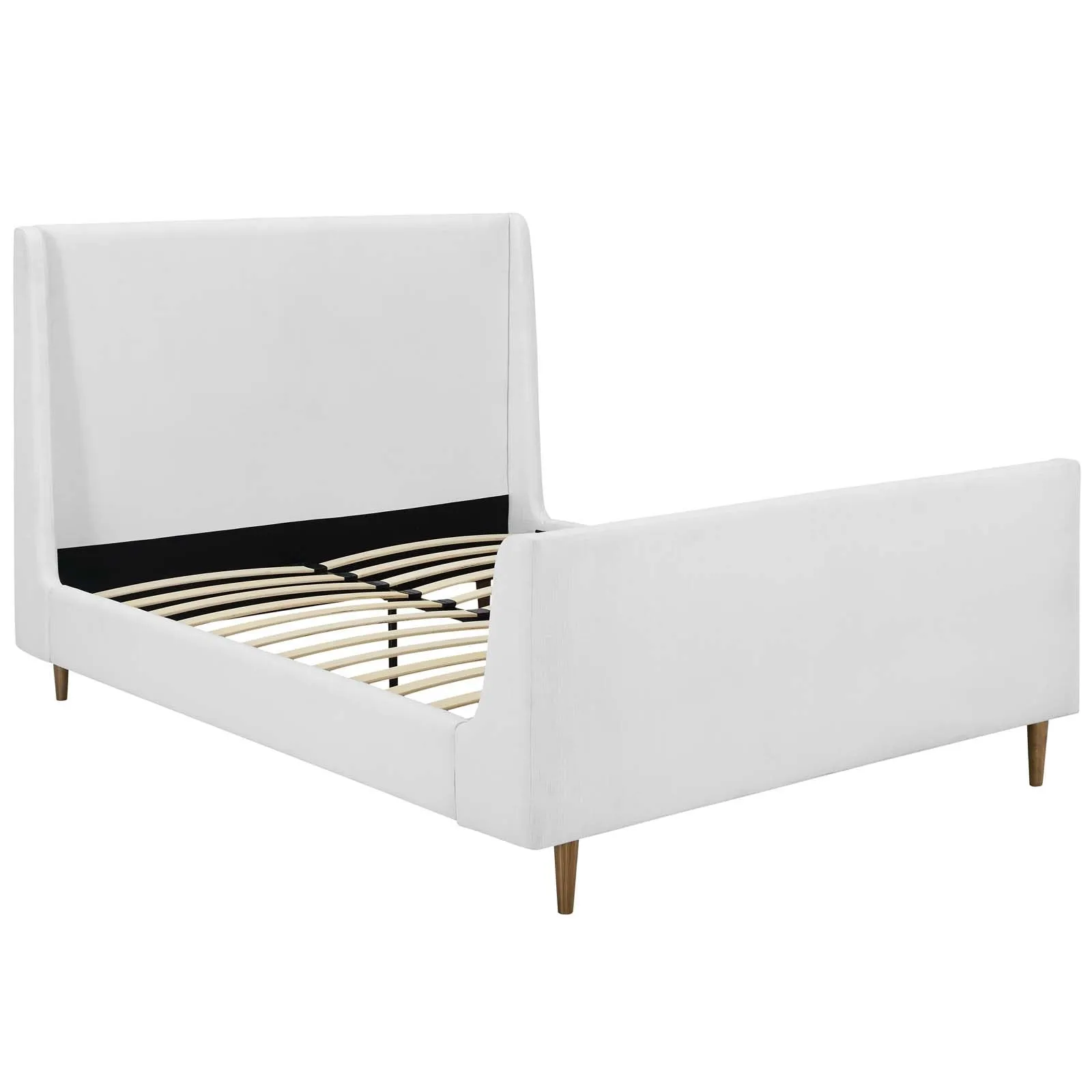 Aubree Upholstered Fabric Sleigh Platform Bed by Modway