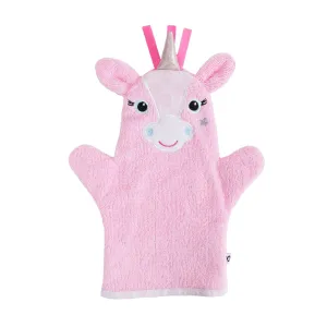 Baby Plush Terry Bath Mitt - Allie Alicorn