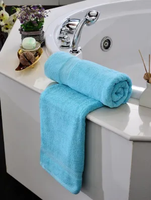 Bath Towel Plain Dyed L/Blue