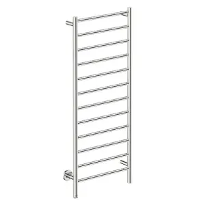 Bathroom Butler Natural 12 Bar Straight PTS Heated Towel Rail 500mm