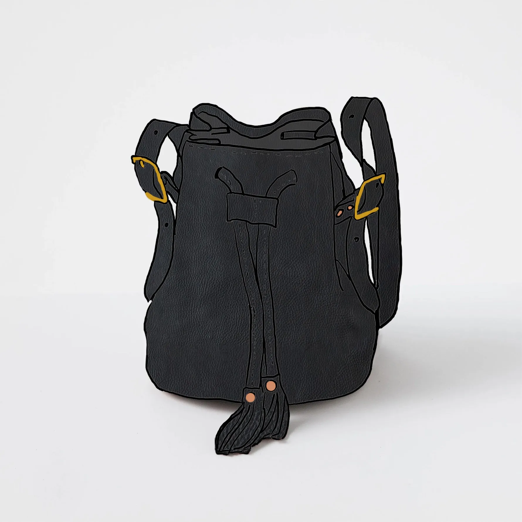 Black Cypress Bucket Bag