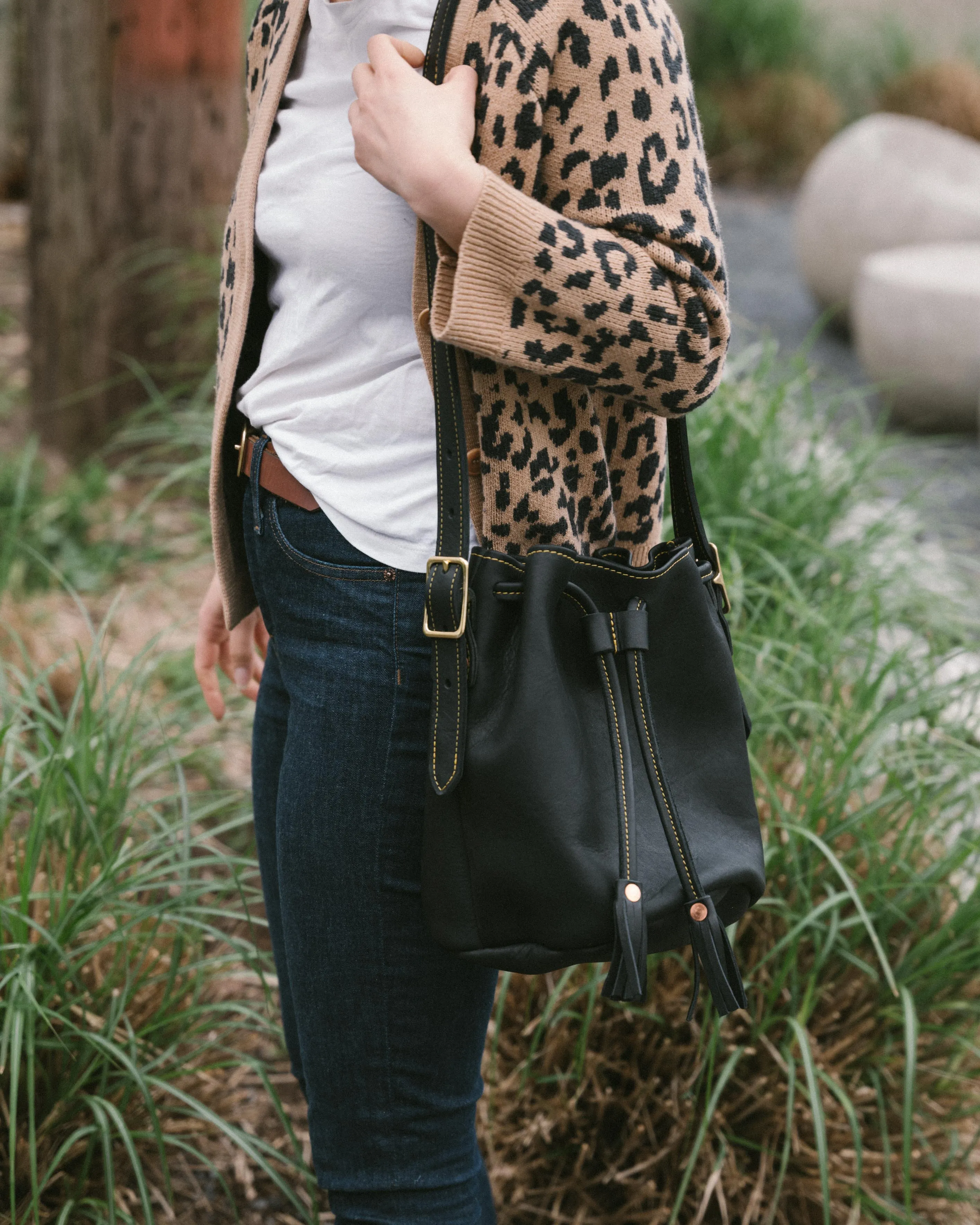 Black Cypress Bucket Bag