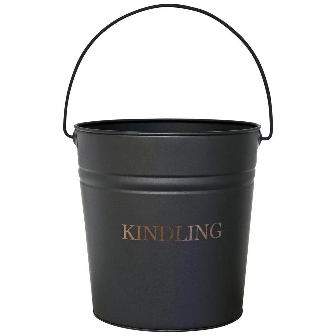 Black Kindling Bucket