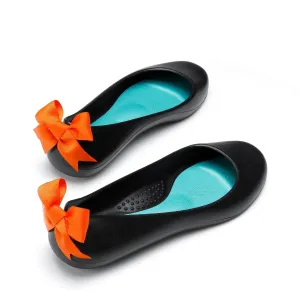 Bow Ballet Flats, Matte Licorice Shoe