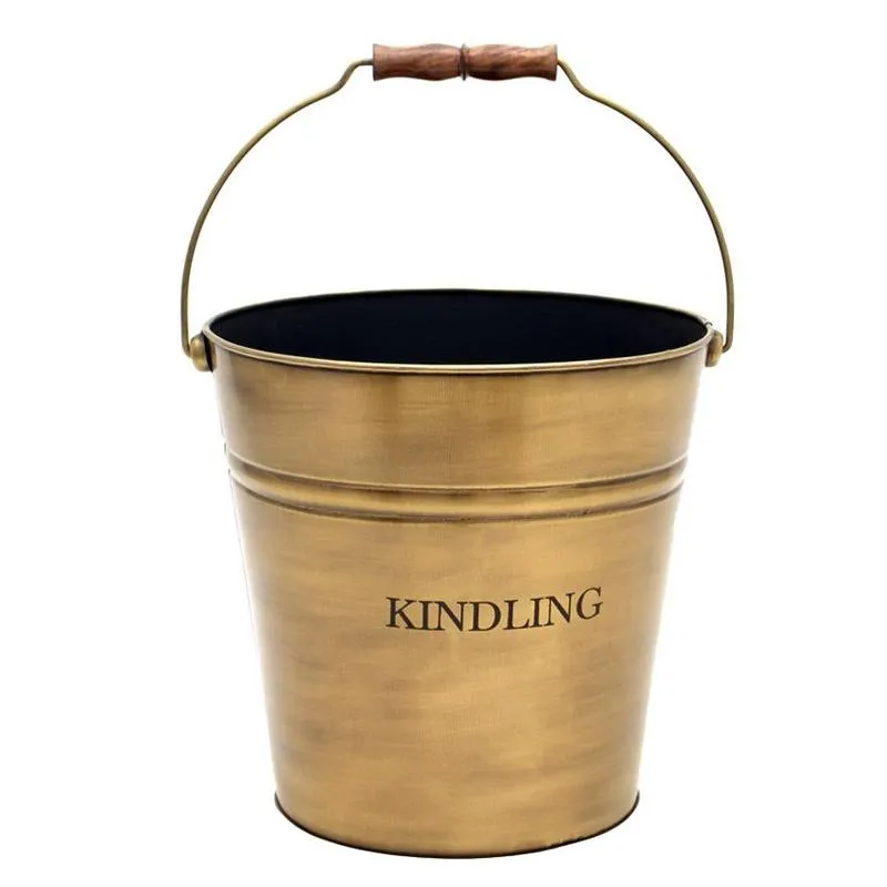 Brass Kindling Bucket