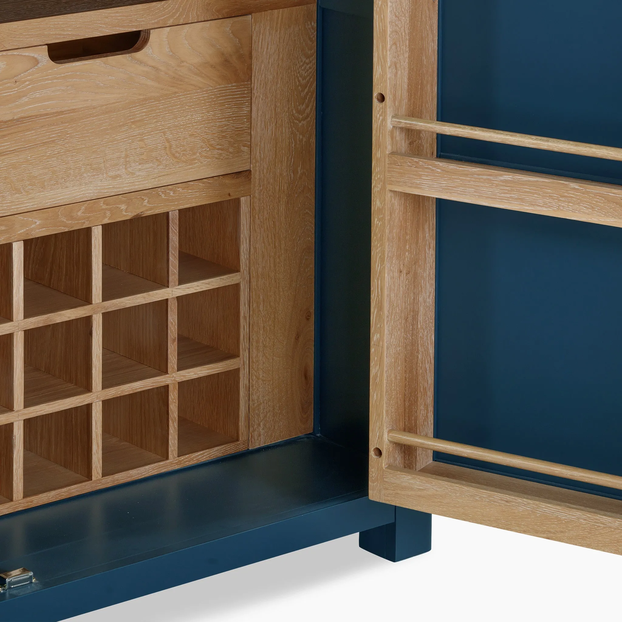 Burford Single Larder Unit in Navy Blue