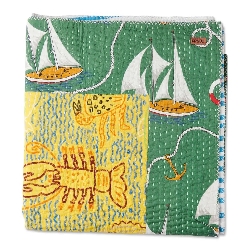 Cape Cod Kantha Throw One Size