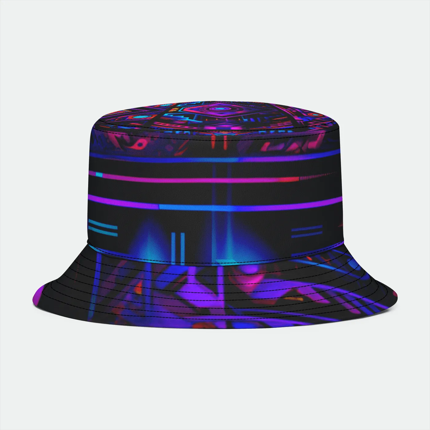 CYBER NIGHT LIGHTS  Bucket Hat