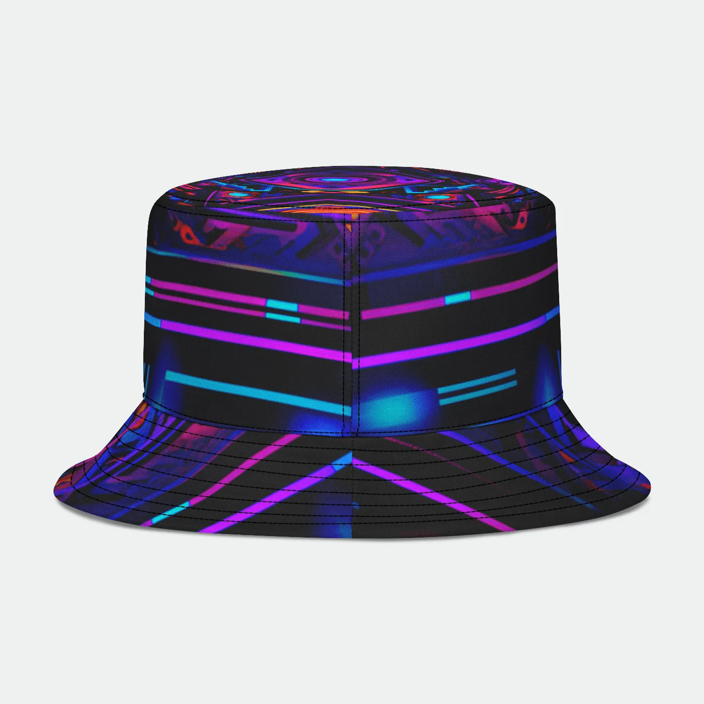 CYBER NIGHT LIGHTS  Bucket Hat