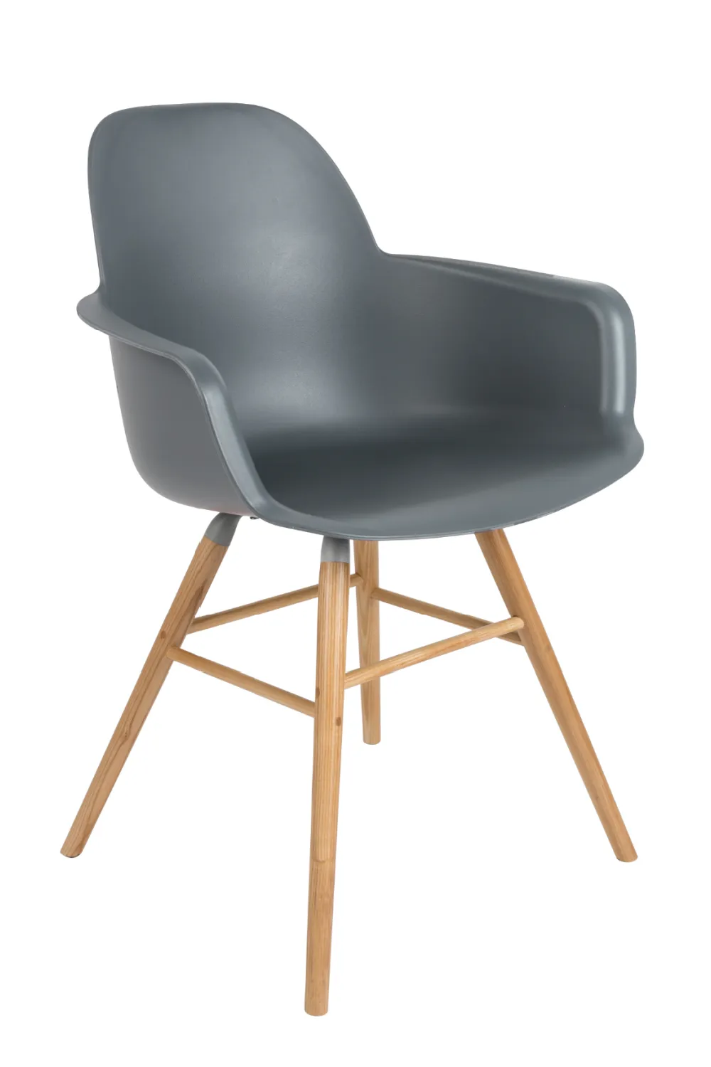 Dark Gray Molded Dining Armchairs (2) | Zuiver Albert Kuip