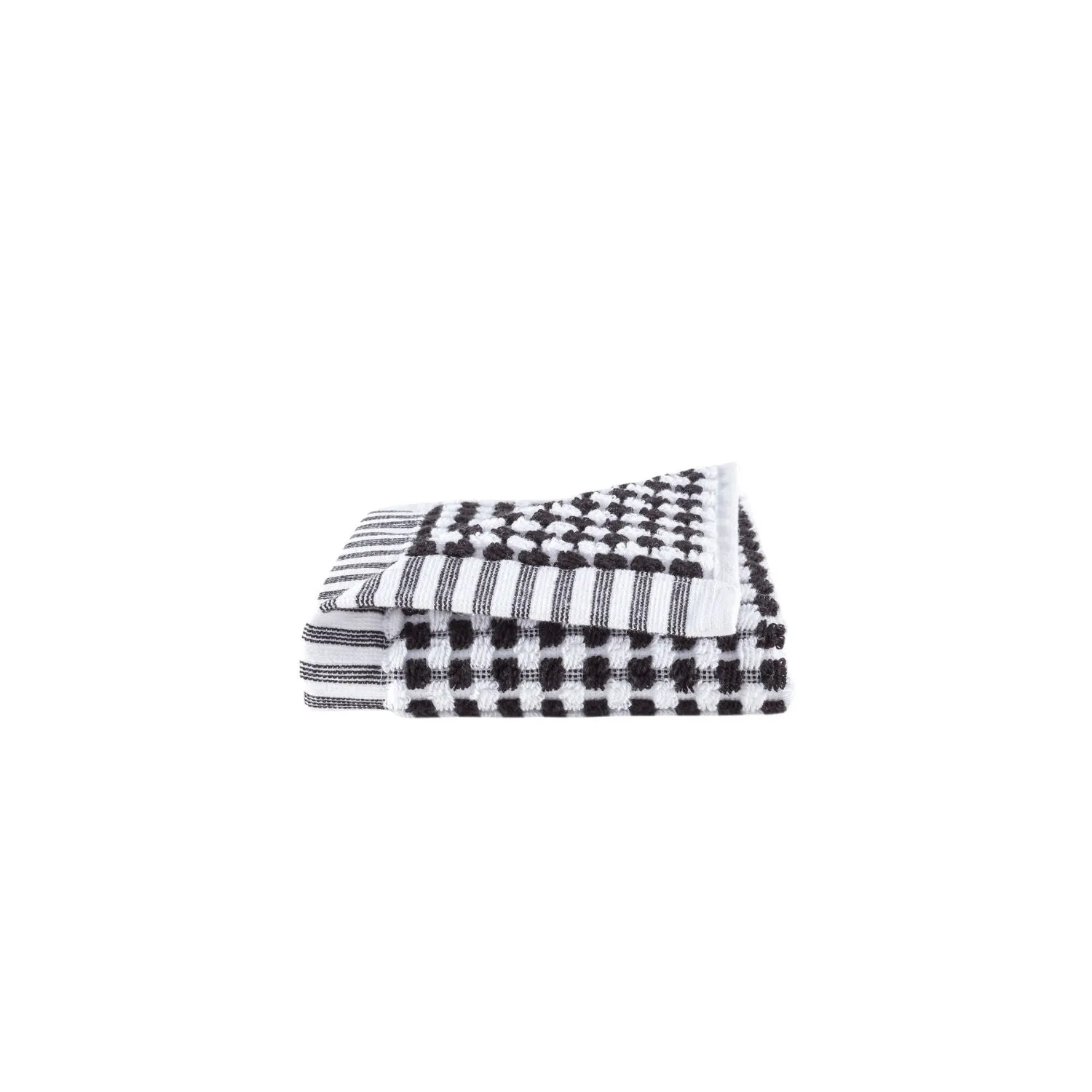 Dash & Albert Ceylon Black & White Towels