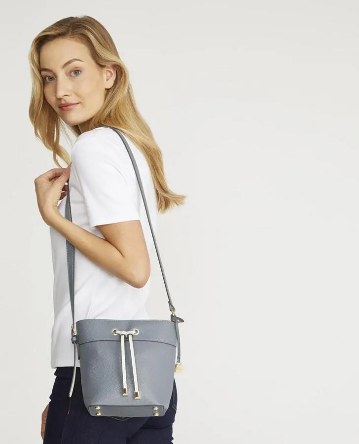 Drawstring Bucket Cross Body Bag