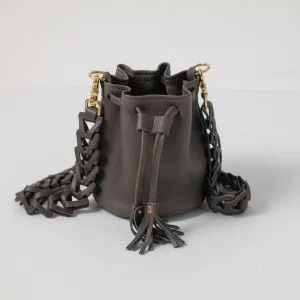 Grey Cypress Mini Bucket Bag