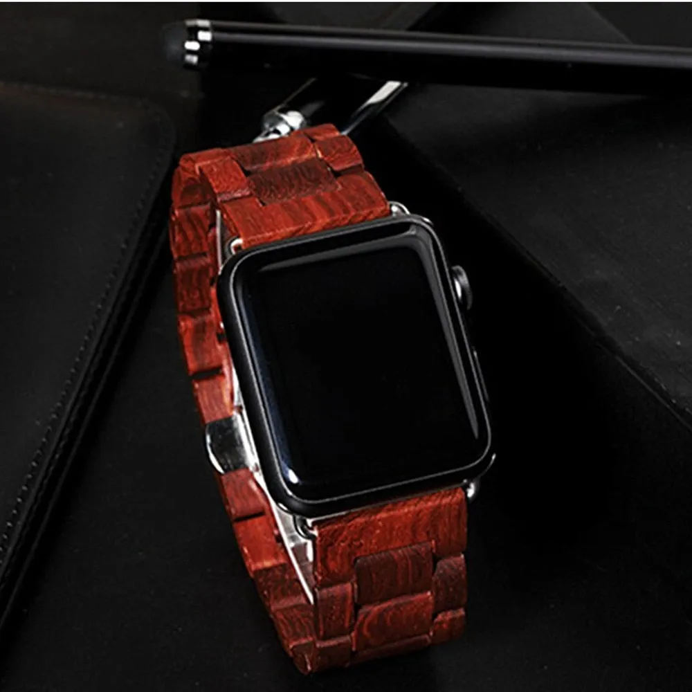 Handmade Premium Wooden Strap Band for Apple Watch