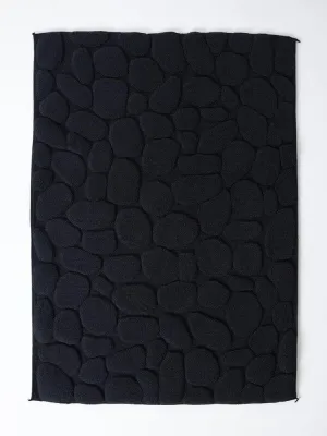 Ishikoro Pebble Bath Mat, Black