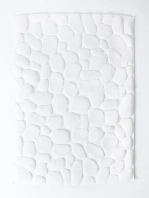 Ishikoro Pebble Bath Mat, White