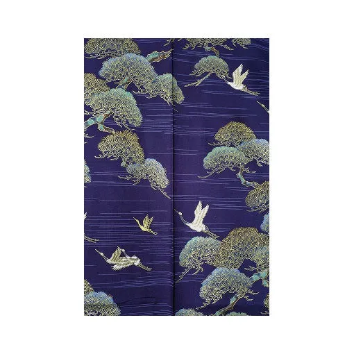 Mens Yukata: Pine & Crane