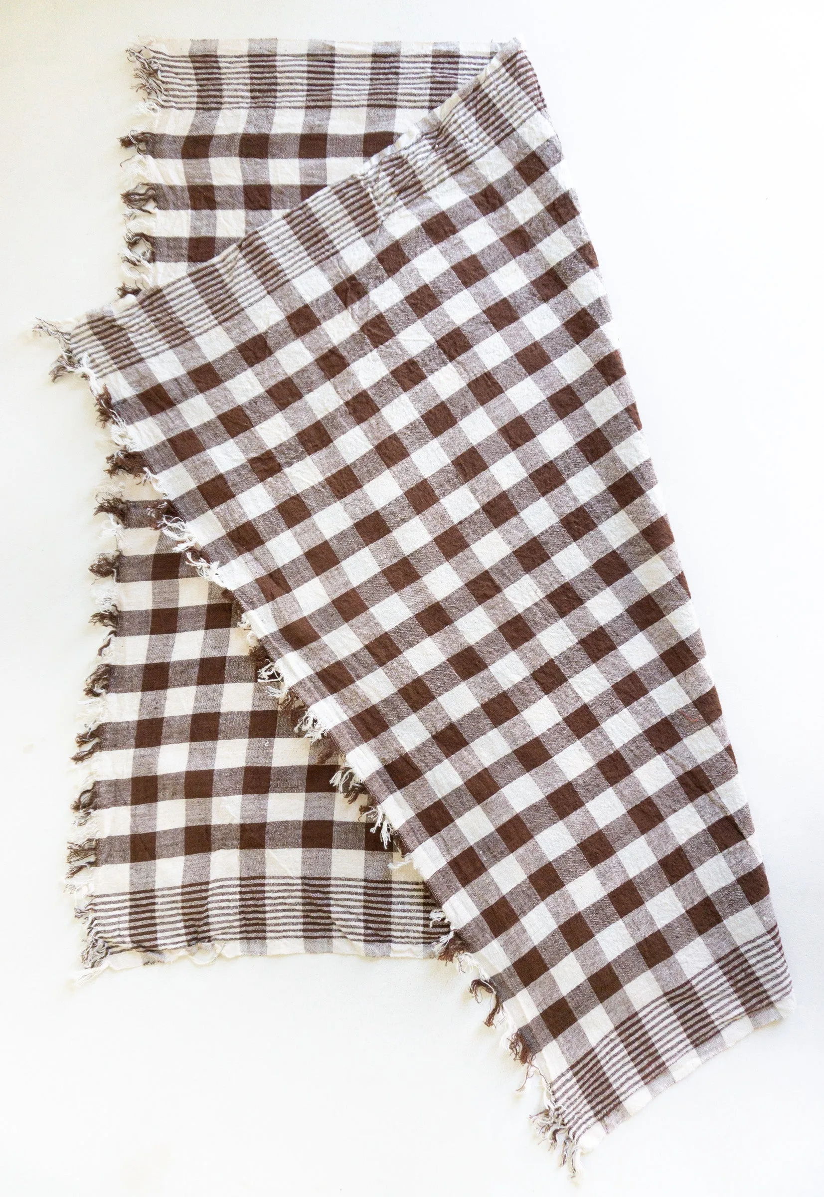 Natural Dye Check Kitchen Towel