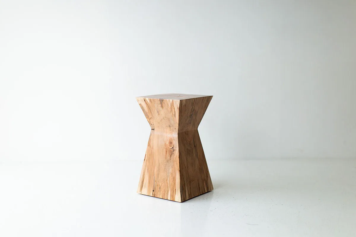 Natural Wood End Table - The Sol - 1524