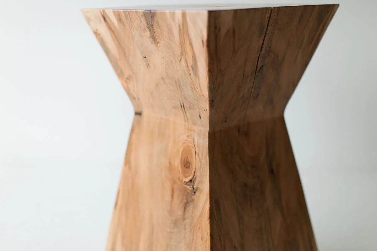 Natural Wood End Table - The Sol - 1524