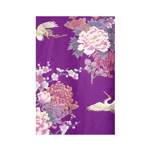 Women's Kimono: Flying Crane & Peony