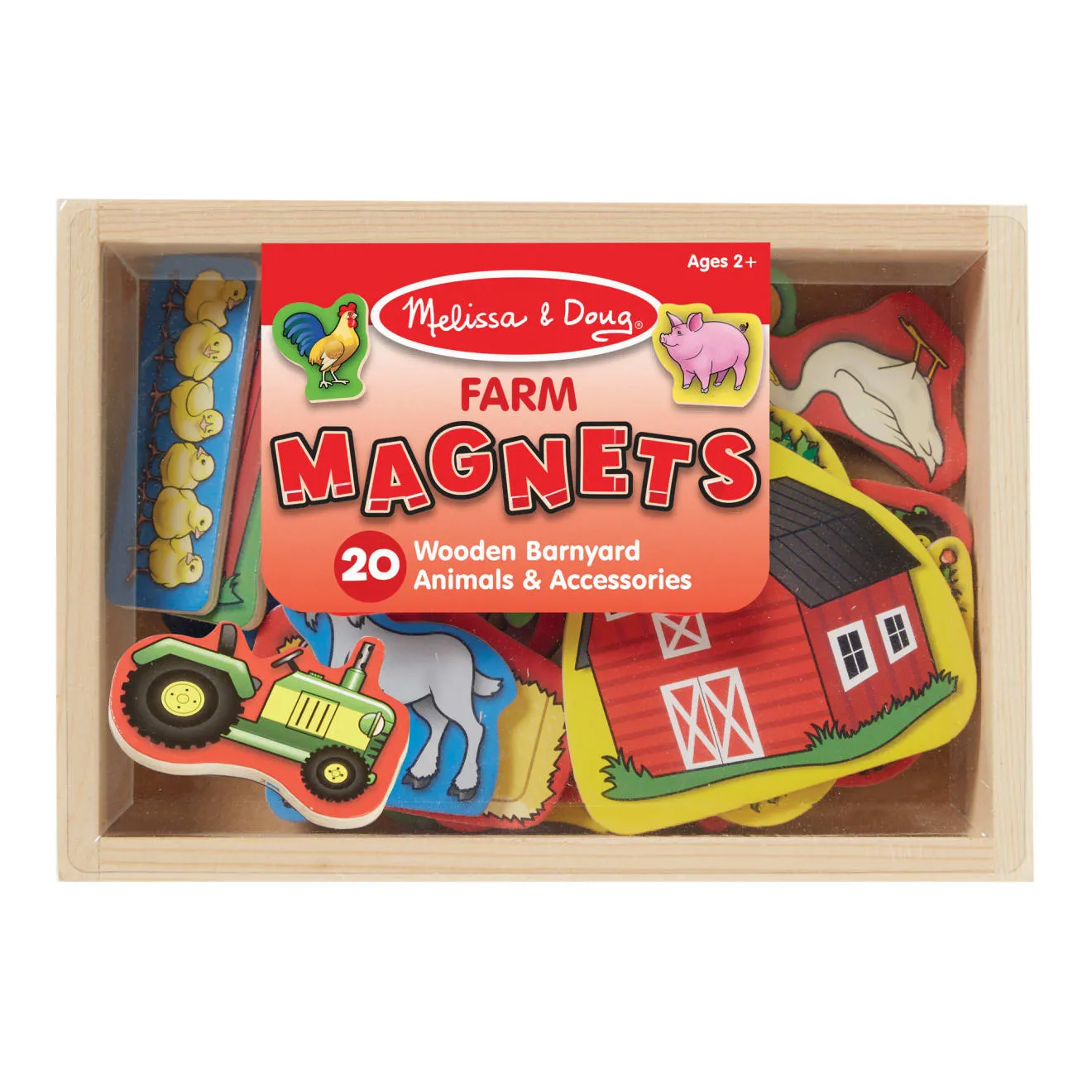 Wooden Farm Magnets