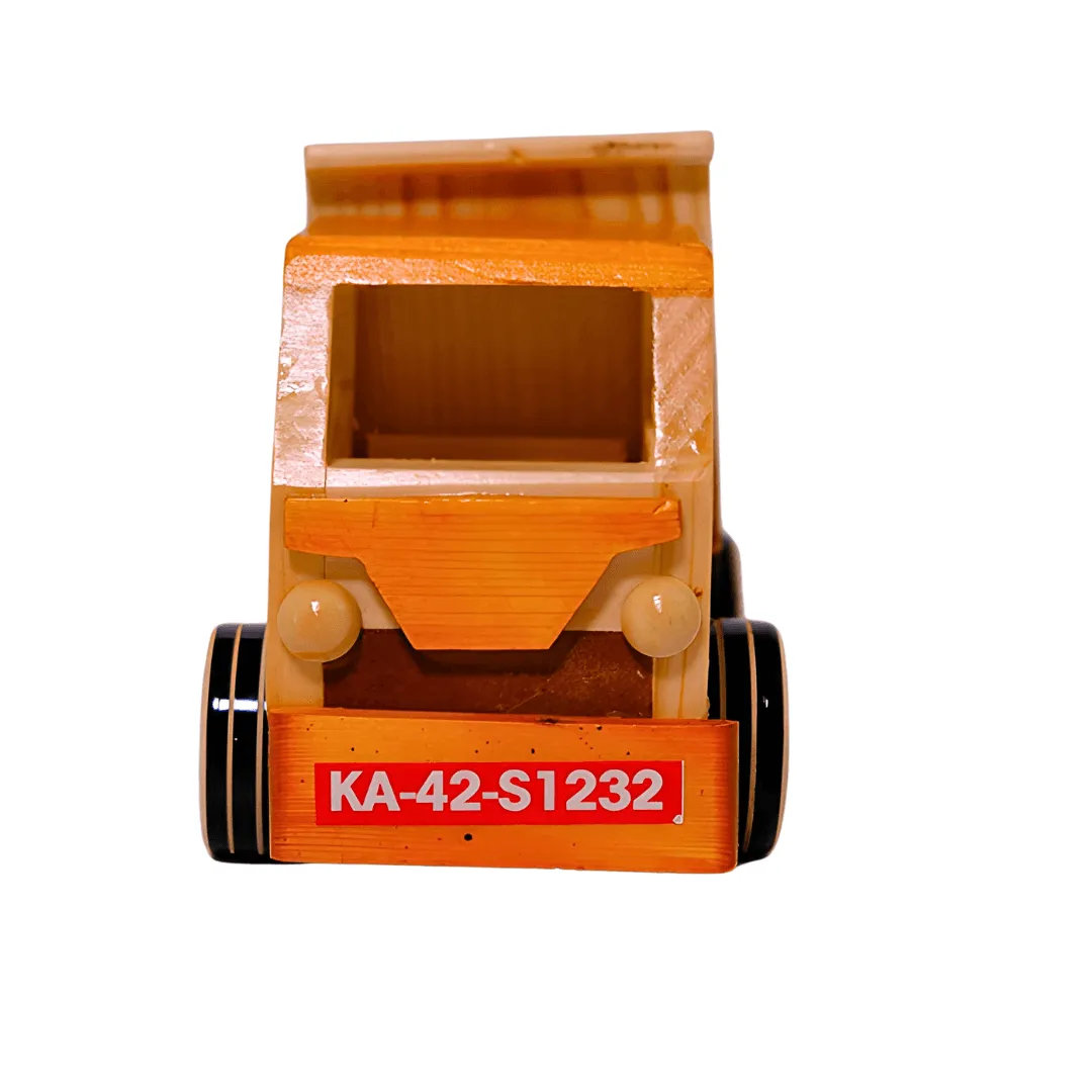 Wooden Tipper Truck for Kids 1 Year (Random colours will be send)